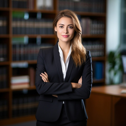 Professional lawyer working in a contemporary legal office