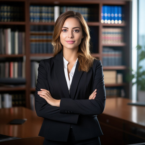 Professional lawyer working in a contemporary legal office