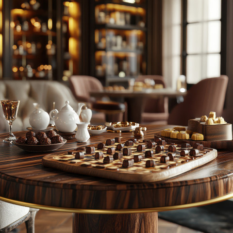 Table filled with delicious treats like cakes