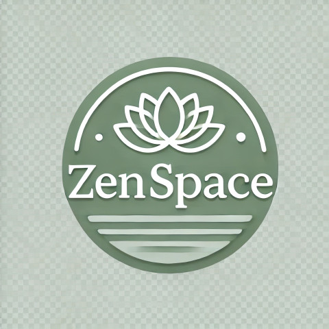 Minimalist typographic logo for ZenSpace