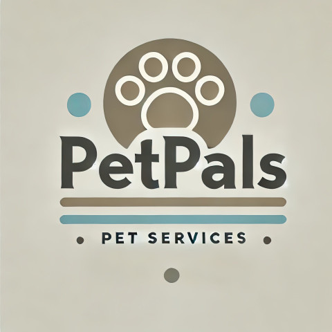 Minimalist typographic logo for PetPals