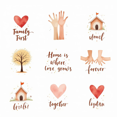 Watercolor homes Watercolor homes