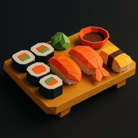 Sushi platter with nigiri
