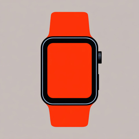Flat two-tone icon of a smartwatch Flat two-tone icon of a smartwatch