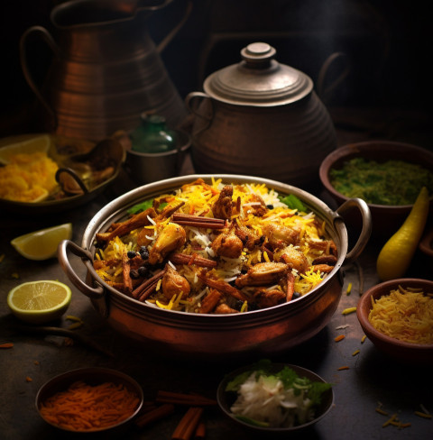 Chicken Biryani Photos A Visual Celebration of Savory Goodness.