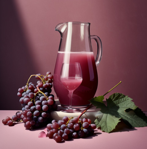 A photo of a Grape juice, beverage advertisement photography inspiration