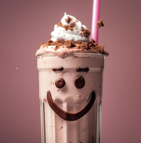 A photo of a Nutella milkshake, beverage advertisement photography inspiration