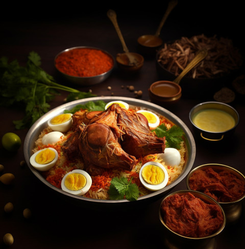 Ambur Mutton Biryani, biryani advertisement, biryani stock photo