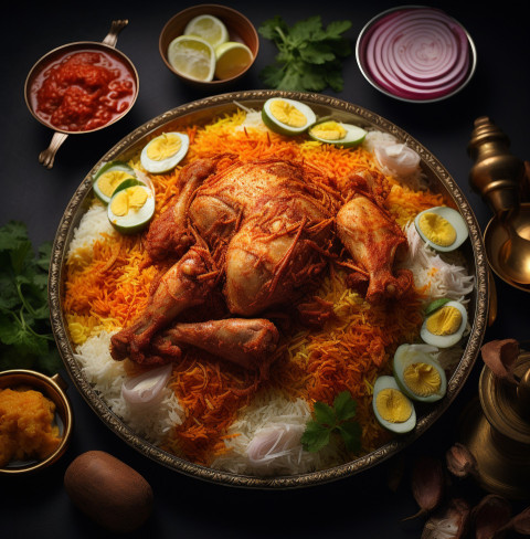 chicken Biryani, biryani advertisement, biryani stock photo