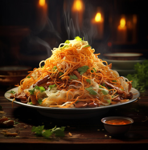 A photo of a Noodles, fast food advertisement stock images