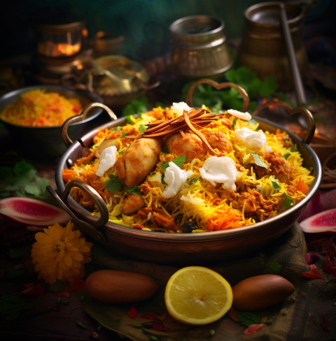 Malabar Chicken Biryani, biryani advertisement, biryani stock photo