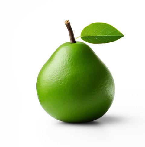 Avocado and Lime on White Cutting Board