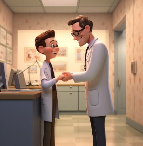 Doctor and Patient Share a Moment of Hope