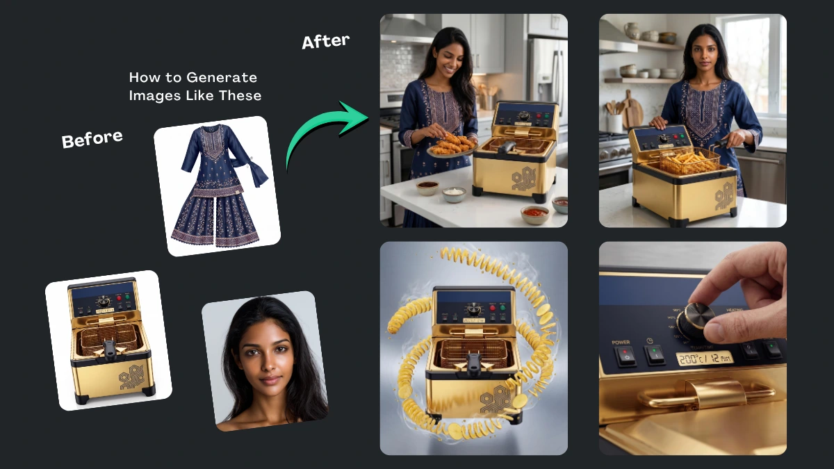 Premium Deep Fryer Machine Ads Campaign Prompts