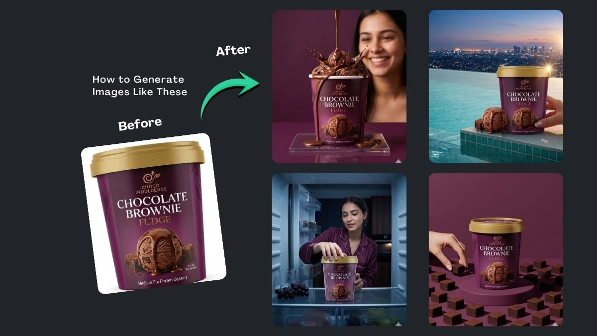 Best Chocolate Ice Cream Product Ads AI Prompts