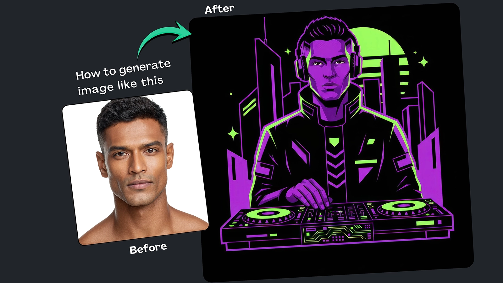Best Cyberpunk Vector Avatar Prompt for Google Gemini