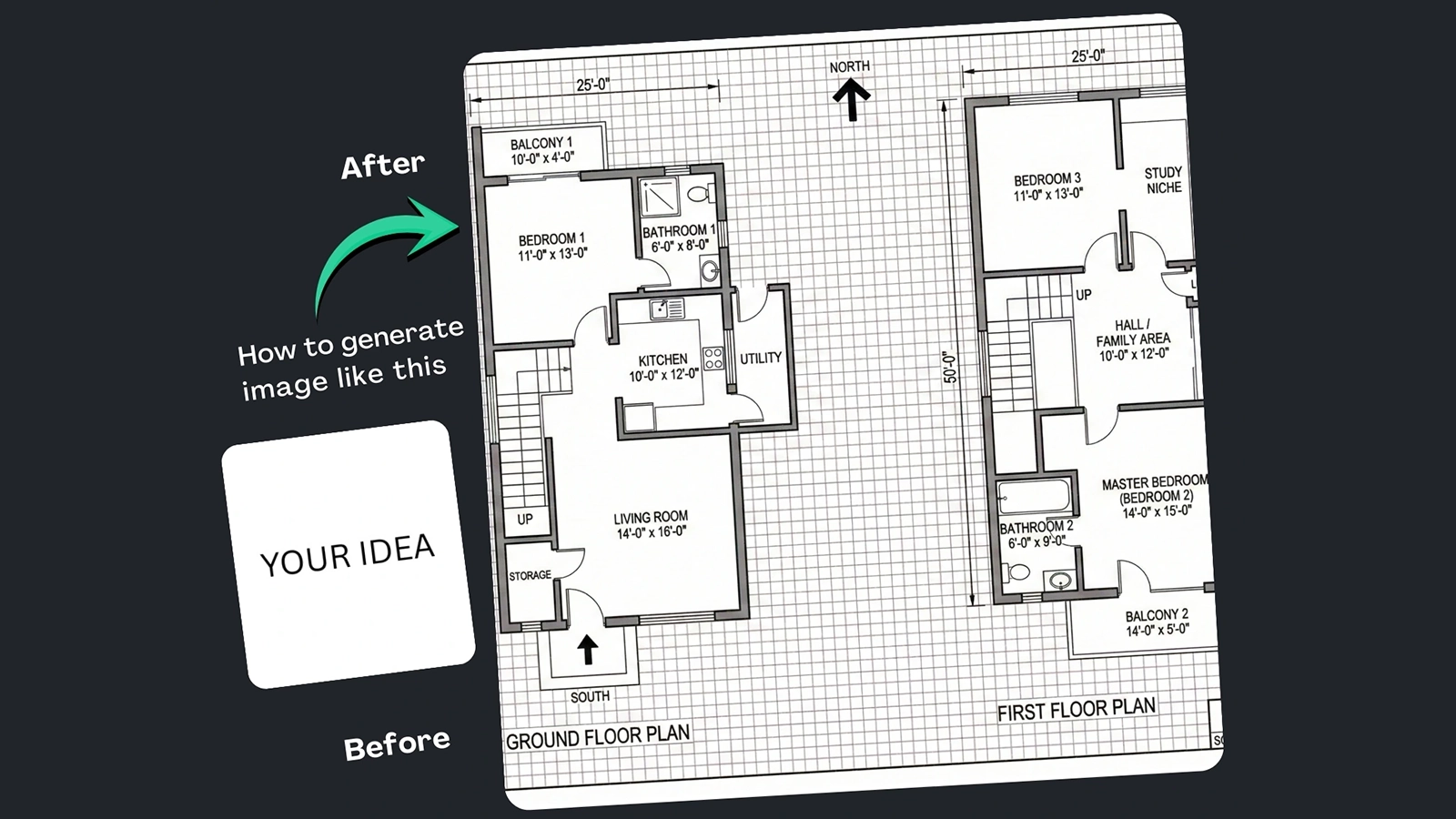 Client-Ready 2D Floor Plan Prompt Using Google Gemini