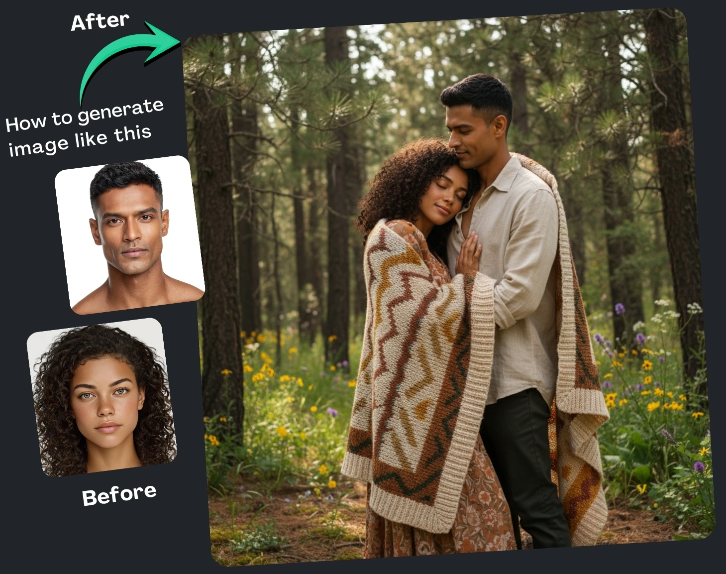 Create Romantic Couple Photoshoot Images with Gemini Prompt