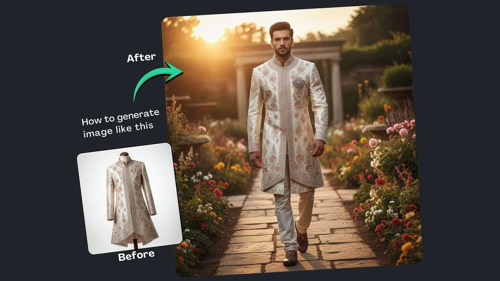Flat-Lay To Groom Studio Shots Google Gemini Prompt With Builder