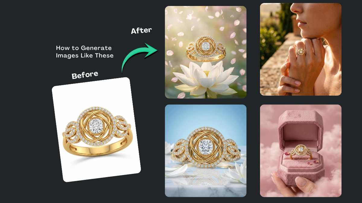 Gold Diamond Ring Photo Prompts