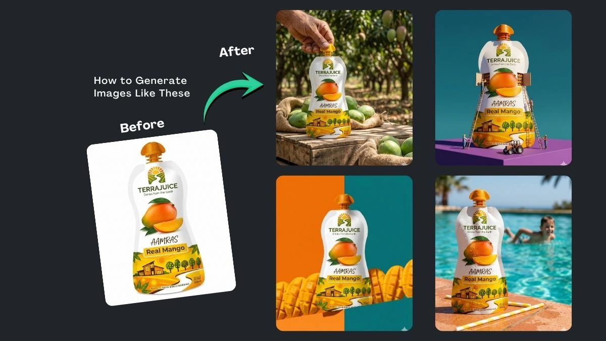High Converting Mango Soft Drink Ad Prompts Gemini