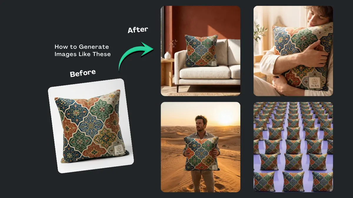 Luxury Velvet Cushion Cover Photo Prompts for Ads