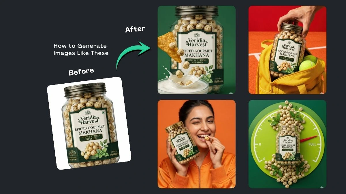 Mint Makhana Snack Ad Prompt Using Google Gemini