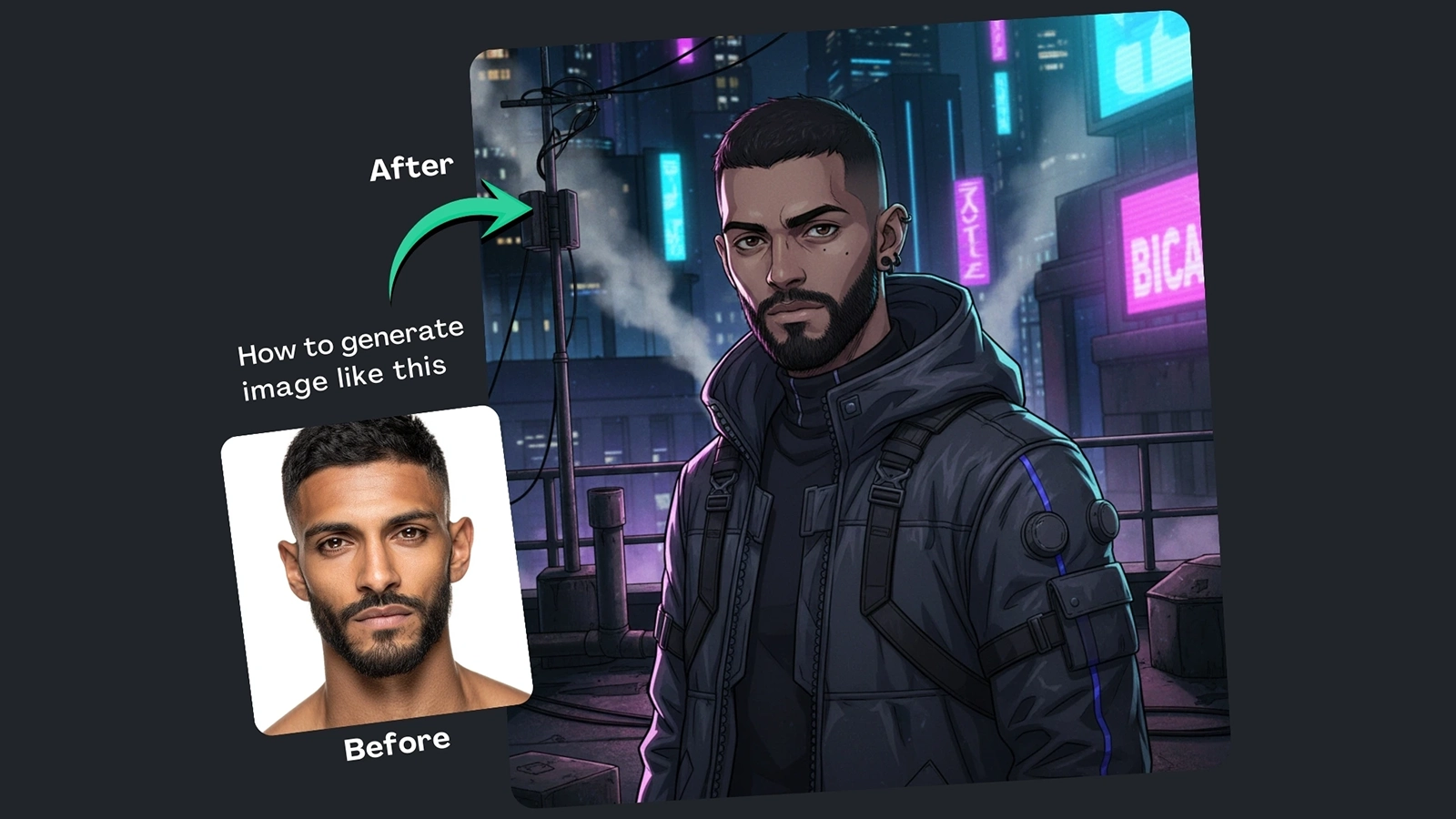 Photo to Character Art Google Gemini Prompt With Builder