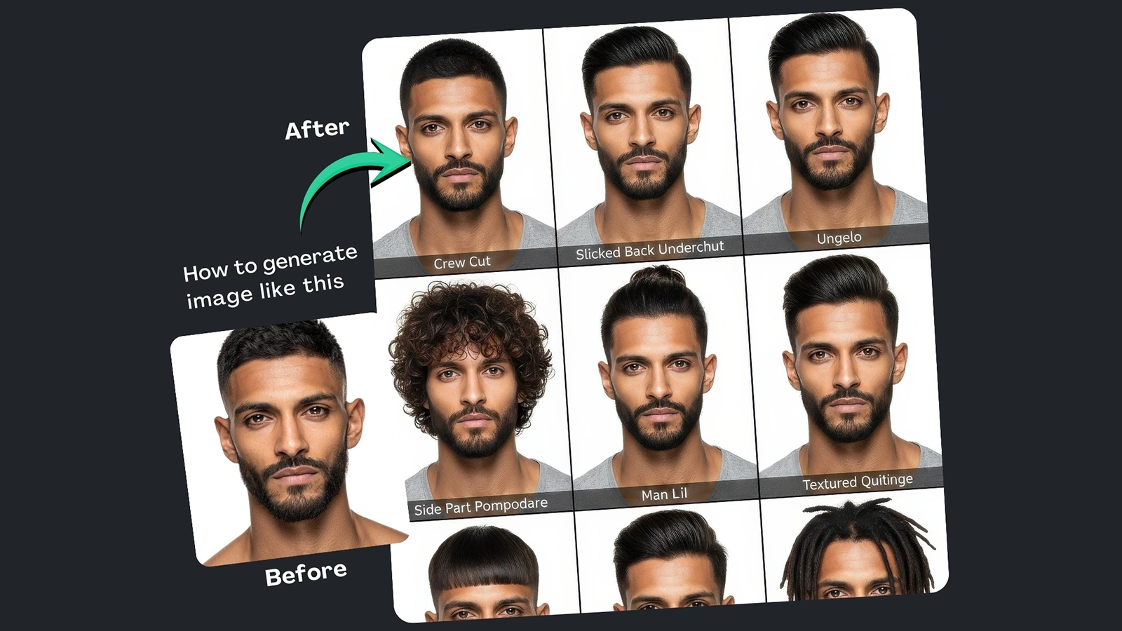 See Your New Hairstyle Before Cutting Gemini Prompt With Generator