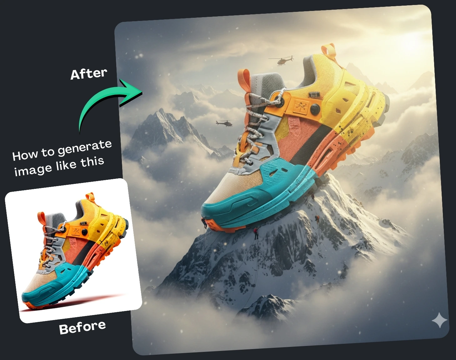 Viral Giant Product Ads Using Google Gemini Prompt