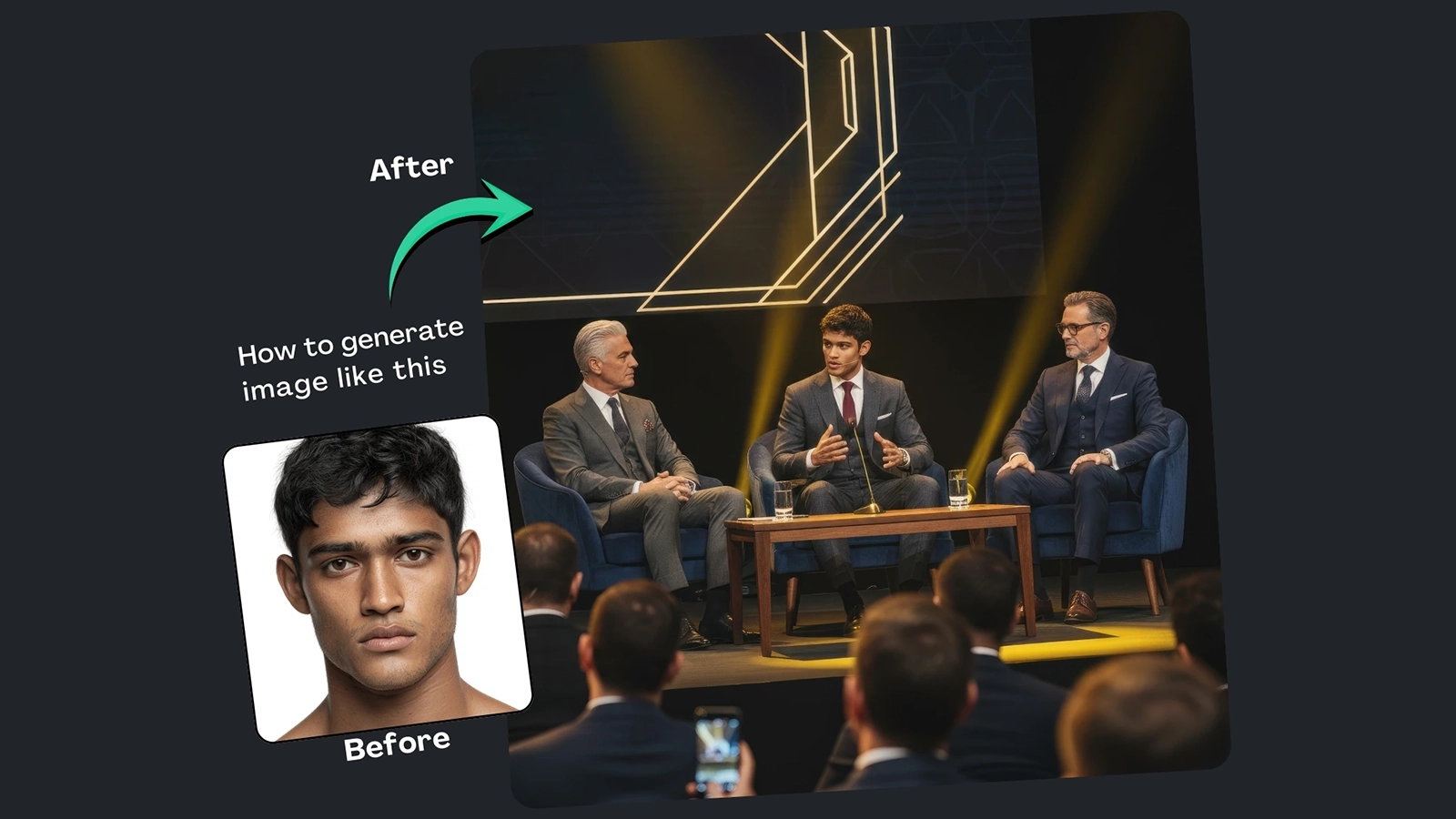 Viral Google Gemini Prompt for Conference Stage Photos