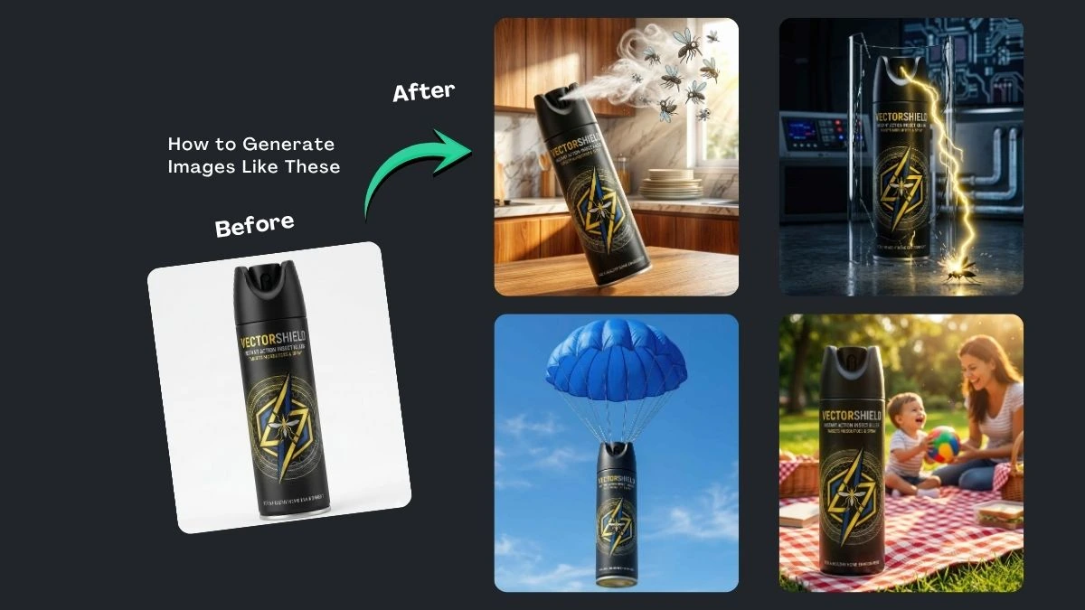 Viral Mosquito Spray Product Photography Prompts